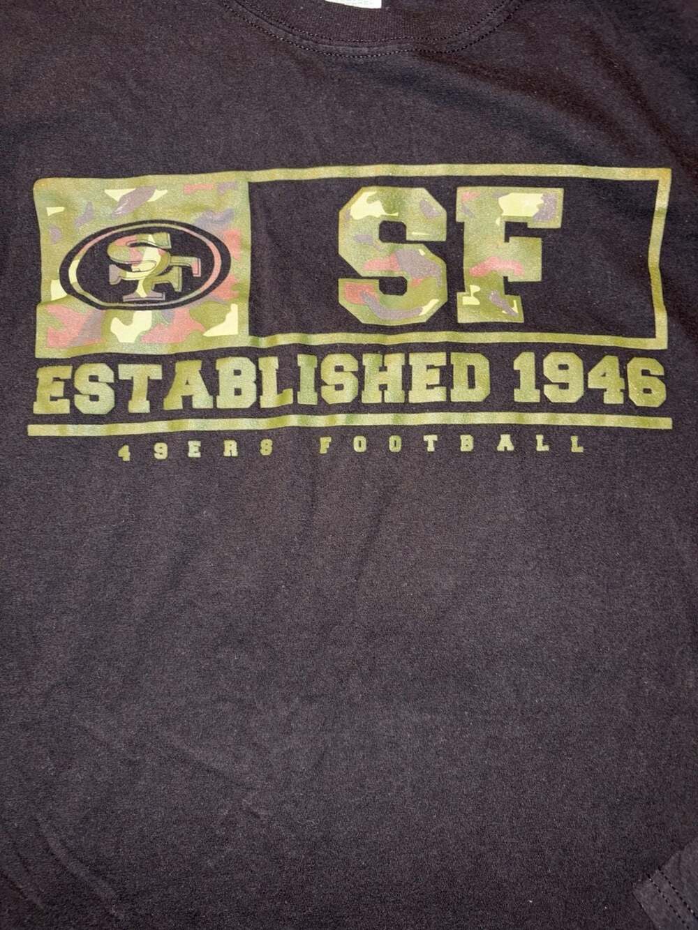 San Francisco 49ers Established 1946 Camo Graphic Long Sleeve